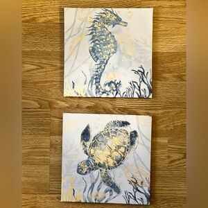 Sea Life Canvas Art Set
